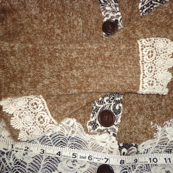 Sweater, handmade, altered, reconstructed, upcycyled jacket, sweater, coat XS - Picture 3 of 9